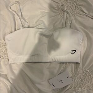Gymshark NWT white sports bra bandeau